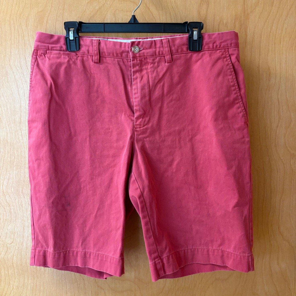 Polo Ralph Lauren Chino Shorts Mens 34 Red Cotton Twill Classic Fit 9" Inseam